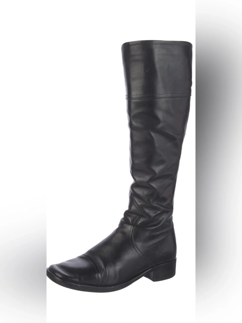 Good Cond. - Chloe Leather Riding Boots - Black - Size 7.5